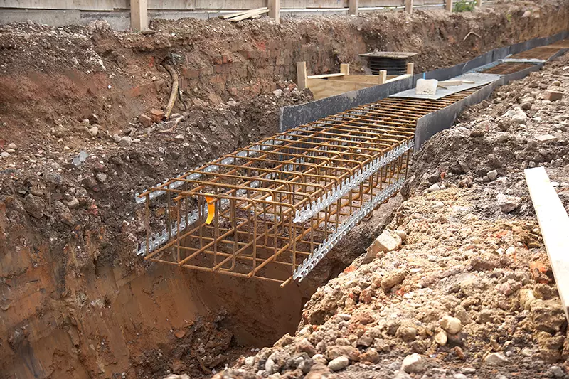 ground beams for construction